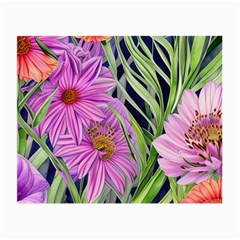 Cheerful Watercolors – Flowers Botanical Small Glasses Cloth (2 Sides) by GardenOfOphir