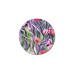 Charming Watercolor Flowers Golf Ball Marker by GardenOfOphir