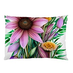 Watercolor Flowers Botanical Foliage Pillow Case by GardenOfOphir