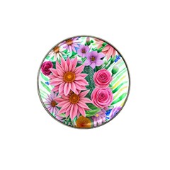 Enchanted Watercolor Flowers Botanical Foliage Hat Clip Ball Marker (4 Pack) by GardenOfOphir