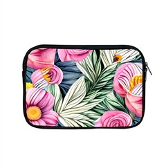 Delightful Watercolor Flowers And Foliage Apple Macbook Pro 15  Zipper Case by GardenOfOphir