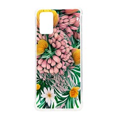 Coral Watercolor Flowers Botanical Foliage Samsung Galaxy S20plus 6 7 Inch Tpu Uv Case by GardenOfOphir
