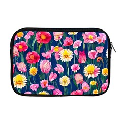 Botanical Flowers Pattern Apple Macbook Pro 17  Zipper Case by GardenOfOphir