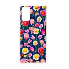 Botanical Flowers Pattern Samsung Galaxy Note 20 Tpu Uv Case by GardenOfOphir