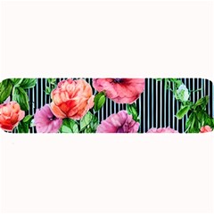 Vintage Botanic Flowers In A Watercolor Large Bar Mat by GardenOfOphir