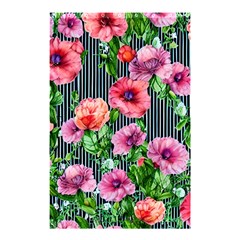 Vintage Botanic Flowers In A Watercolor Shower Curtain 48  X 72  (small)  by GardenOfOphir