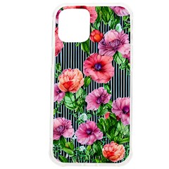 Vintage Botanic Flowers In A Watercolor Iphone 12 Pro Max Tpu Uv Print Case by GardenOfOphir