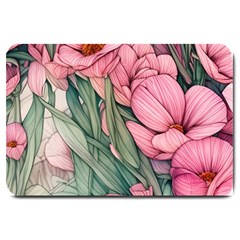 Nature-inspired Flowers Large Doormat by GardenOfOphir