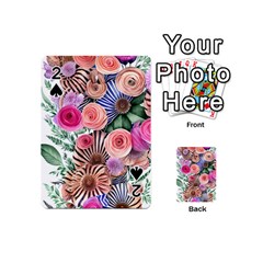 Boho Botanical Flowers Playing Cards 54 Designs (mini) by GardenOfOphir