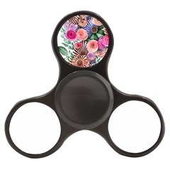 Boho Botanical Flowers Finger Spinner