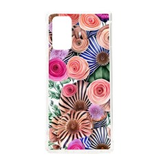 Boho Botanical Flowers Samsung Galaxy Note 20 Tpu Uv Case by GardenOfOphir