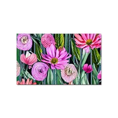 Floral Watercolor Sticker (rectangular) by GardenOfOphir