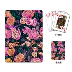 Retro Botanical Flowers Playing Cards Single Design (rectangle) by GardenOfOphir