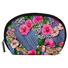 Vintage Botanical Flowers Accessory Pouch (large)