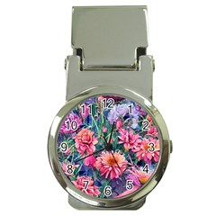 Retro Floral Money Clip Watches by GardenOfOphir