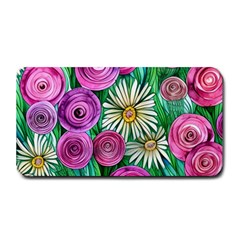 Tropical Flowers Pattern Medium Bar Mat