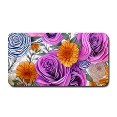 Country-chic Watercolor Flowers Medium Bar Mat by GardenOfOphir