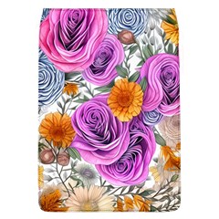 Country-chic Watercolor Flowers Removable Flap Cover (l) by GardenOfOphir