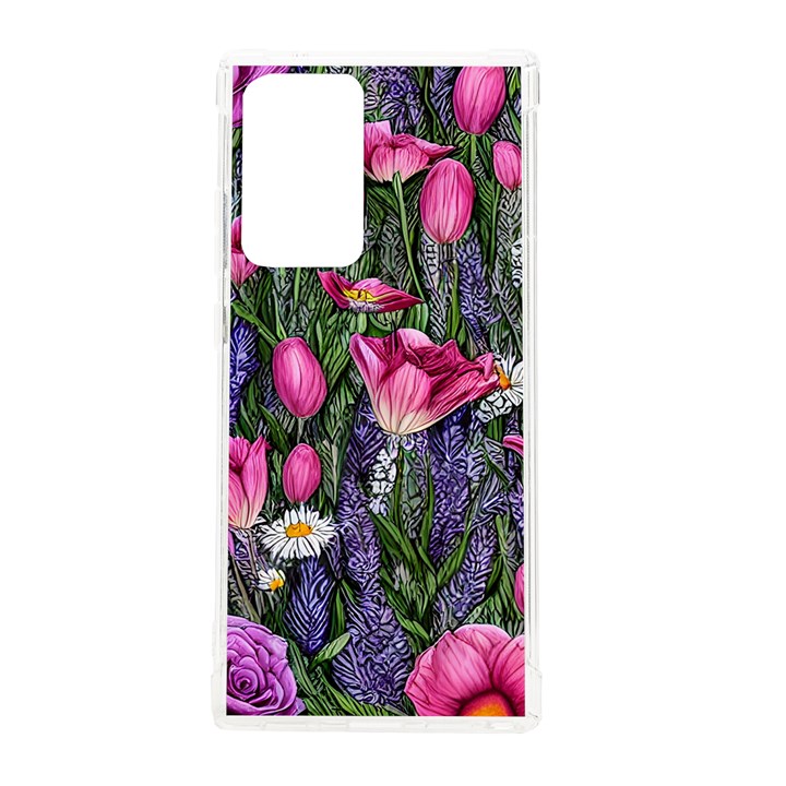 Cheerful Watercolor Flowers Samsung Galaxy Note 20 Ultra TPU UV Case