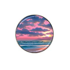 Sunset Over The Beach Hat Clip Ball Marker (10 Pack) by GardenOfOphir