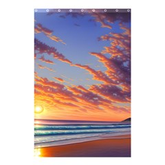 Summer Sunset Over Beach Shower Curtain 48  X 72  (small)  by GardenOfOphir