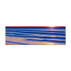 Golden Sunset Over Beach Sticker (bumper)