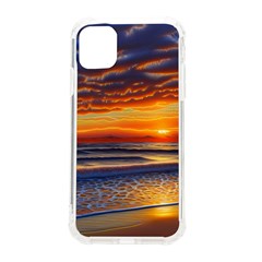 Nature s Sunset Over Beach Iphone 11 Tpu Uv Print Case by GardenOfOphir