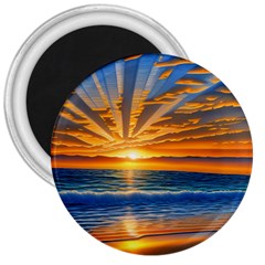 Sunset Scenic View Photography 3  Magnets by GardenOfOphir