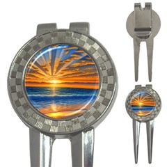 Sunset Scenic View Photography 3-in-1 Golf Divots by GardenOfOphir