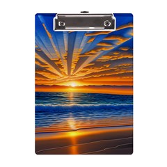 Sunset Scenic View Photography A5 Acrylic Clipboard