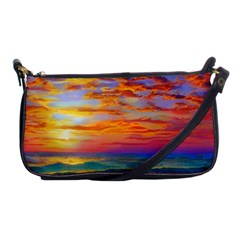 Summer Sunset Shoulder Clutch Bag by GardenOfOphir