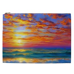 Summer Sunset Cosmetic Bag (xxl) by GardenOfOphir