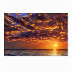 Orange Sunburst Postcards 5  X 7  (pkg Of 10) by GardenOfOphir