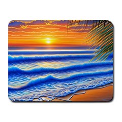 Summer Sunset Surf Small Mousepad by GardenOfOphir