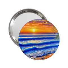 Summer Sunset Surf 2 25  Handbag Mirrors by GardenOfOphir