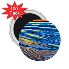 Waves Crashing On The Shore 2 25  Magnets (100 Pack)  by GardenOfOphir