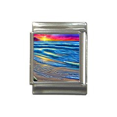 Waves Crashing On The Shore Italian Charm (13mm)