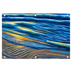 Waves Crashing On The Shore Banner And Sign 6  X 4  by GardenOfOphir