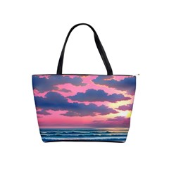 Sunset Over The Beach Classic Shoulder Handbag by GardenOfOphir