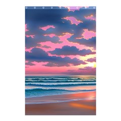 Sunset Over The Beach Shower Curtain 48  X 72  (small)  by GardenOfOphir