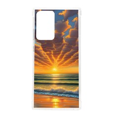 Waves At Sunset Samsung Galaxy Note 20 Ultra Tpu Uv Case by GardenOfOphir