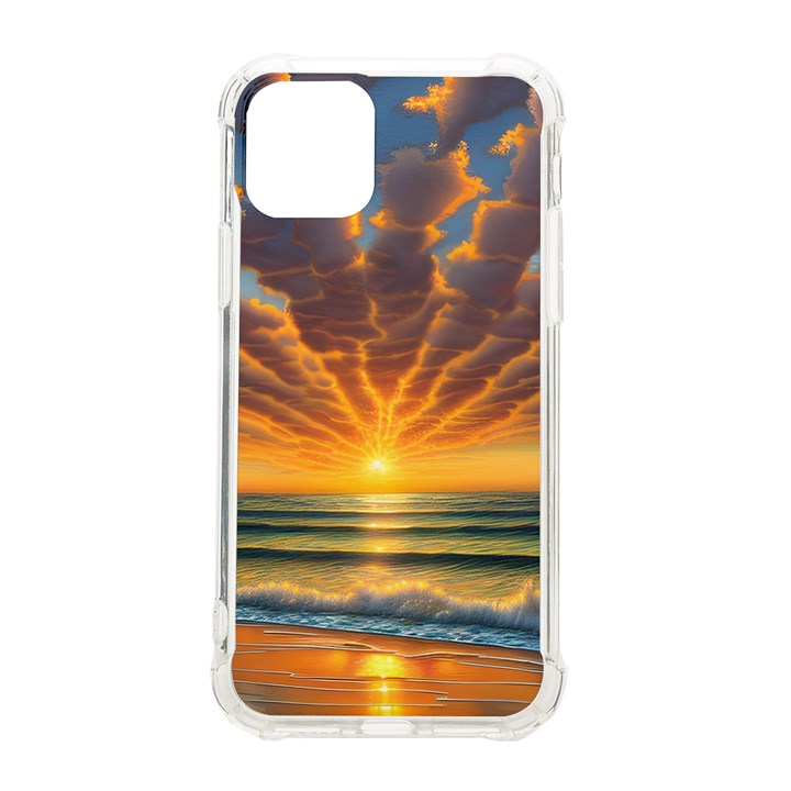 Waves At Sunset iPhone 11 Pro 5.8 Inch TPU UV Print Case