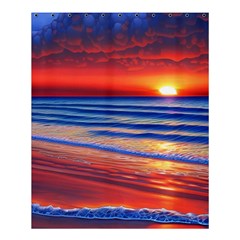 Golden Sunset Over Beach Shower Curtain 60  X 72  (medium)  by GardenOfOphir