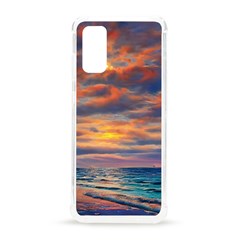 Serene Sunset Over Beach Samsung Galaxy S20 6 2 Inch Tpu Uv Case by GardenOfOphir