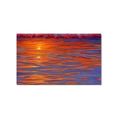 Sunset At The Beach Sticker Rectangular (100 Pack) by GardenOfOphir