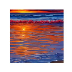 Sunset At The Beach Square Satin Scarf (30  X 30 ) by GardenOfOphir