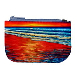 Golden Sunsets And Crisp Air Large Coin Purse by GardenOfOphir