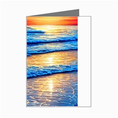 Ocean Sunset Mini Greeting Card by GardenOfOphir