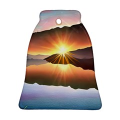 Majestic Lake Bell Ornament (two Sides) by GardenOfOphir