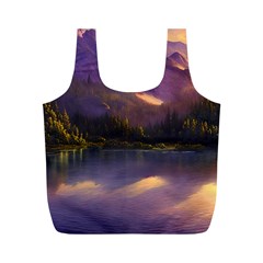Colored Hues Sunset Full Print Recycle Bag (m) by GardenOfOphir